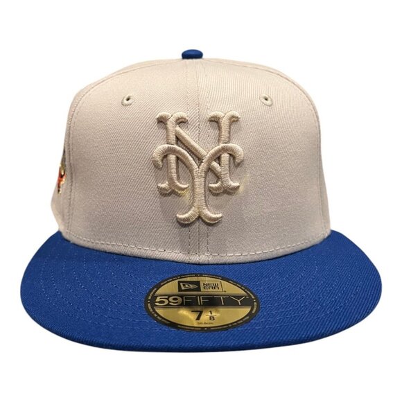 New Era New York Mets 59FIFTY Fitted Hat Cap Font Fusion Pack 50th Year - Picture 4 of 9